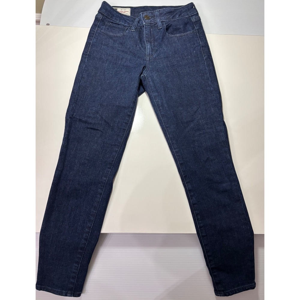 Gap Universal Jegging Mid Rise Dark Indigo Blue Denim Skinny Jeans 26 2P Petite